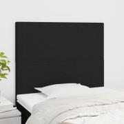 vidaXL Sänggavel svart 90x5x118/128 cm tyg