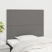 vidaXL Sänggavel mörkgrå 90x5x118/128 cm tyg