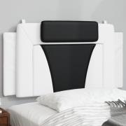 vidaXL Headboard Cushion "Viana" White and Black 100 cm Faux Leather