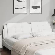 vidaXL Headboard Cushion "Zadar" White 200 cm Faux Leather