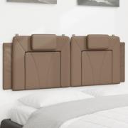 vidaXL Headboard Cushion "Viana" Cappuccino 140 cm Faux Leather