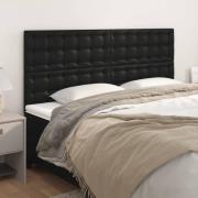 vidaXL Huvudgavel svart 160x5x118/128 cm konstläder