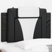 vidaXL Headboard Cushion "Viana" Black and White 90 cm Faux Leather