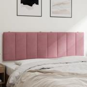 vidaXL Headboard Cushion "Hanko" Pink 160 cm Velvet