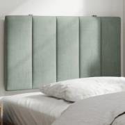 vidaXL Headboard Cushion "Hanko" Light Grey 90 cm Velvet