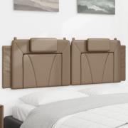 vidaXL Headboard Cushion "Viana" Cappuccino 160 cm Faux Leather