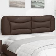 vidaXL Headboard Cushion "Hvar" Brown 180 cm Faux Leather