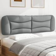 vidaXL Headboard Cushion "Hvar" Light Grey 180 cm Fabric