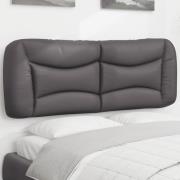 vidaXL Headboard Cushion "Hvar" Grey 120 cm Faux Leather