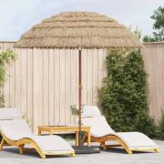 vidaXL Badparasol Brun Ø 206 x 209.5 cm Stål