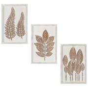 vidaXL Handsnidade väggpaneler 3 st MDF 40x60x1,5 cm