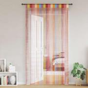 vidaXL Stränggardiner 2 st flerfärgad 140x250 cm