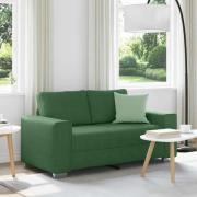 vidaXL Loveseat soffa mörkgrön 160x77x82 cm manchestertyg