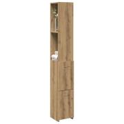 vidaXL Badrumsskåp ek 25x25x170 cm konstruerat trä