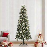 vidaXL Konstgjord julgran Grön 96 x 96 x 240 cm PVC och Plast och Stål