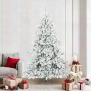 vidaXL Plast Hingad Julgran med 300 LED-lampor med stativ 210 cm PVC