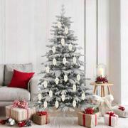 vidaXL Julgran Kottboll 40 pcs champagne