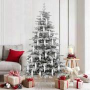 vidaXL Julsmyckning för gran 40 pcs Silver