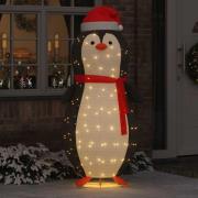 vidaXL Snö Pingvin Figur med 600 LED-lampor Varmvit 78 x 178 cm tyg
