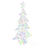 vidaXL Julgran med 160 LED-lampor Flerfärgsdesign 150 cm Akryl