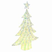vidaXL Julgran med 120 LED-lampor Varmvit 120 cm PET
