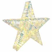 vidaXL 3D Stjärna med 50 LED-lampor Varmvit 55 x 52,5 x 9 cm PET