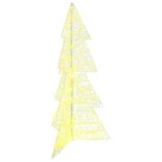 vidaXL Julgran med 160 LED-lampor Varmvit 150 cm Akryl
