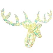 vidaXL Ren Pull Släde Varmvit 68 x 36.5 x 62.5 cm PET