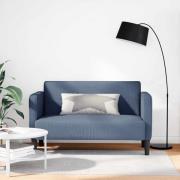 vidaXL Loveseat soffa blå 109 cm manchestertyg