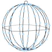 vidaXL Ball med 120 LED-lampor Kallvit 40 cm Metall
