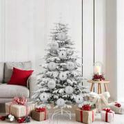 vidaXL Julprydnad Set 9 pcs Silver