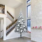 vidaXL Julprydnad Set 4 pcs Vit