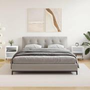 vidaXL Sängbord 2 st vit 40x30x50 cm konstruerat trä