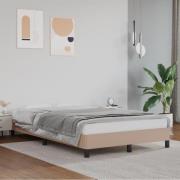 vidaXL Sängram utan madrass cappuccino 120x190 cm konstläder