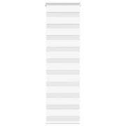 vidaXL Rullgardin zebra vit 45x100 cm tyg bredd 40,9 cm polyester