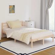 vidaXL Sängram massiv furu 120x200 cm