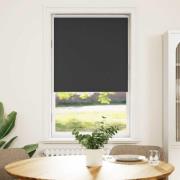 vidaXL Rullgardin mörkläggning svart 65x130 cm tyg bredd 60,7 cm