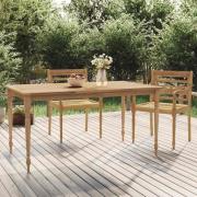 vidaXL Hopfällbart barbord 90x65x105 cm massiv teak