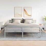 vidaXL Sängbord 2 st med låda betonggrå 39x28x41 cm