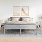 vidaXL Sängbord 2 st med låda grå sonoma 39x28x41 cm