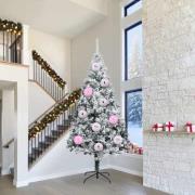 vidaXL Julprydnad Set 3 pcs Rosa