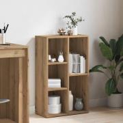 vidaXL Bokhylla artisan ek 50x25x80 cm konstruerat trä