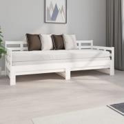 vidaXL Bäddsoffa vit massiv furu 2x(80x200) cm