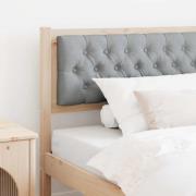 vidaXL Huvudgavel Övrigt Brun och ljusgrå 100 cm Massiv furu