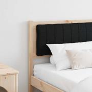 vidaXL Klädd sänggavel med huvudgavel Brun 180 cm Massiv furu