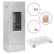 vidaXL Rökskåp med kallröksgenerator galvaniserat stål