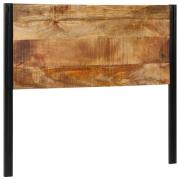vidaXL Sänggavel 120 cm massivt trä, mango och järn