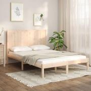 vidaXL Sängram utan madrass 150x200 cm massiv furu