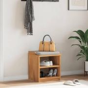 vidaXL Hallbänk SANDNES 45x40x50 cm massiv trä furu