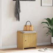 vidaXL Hallbänk SANDNES 45x40x50 cm massiv trä furu